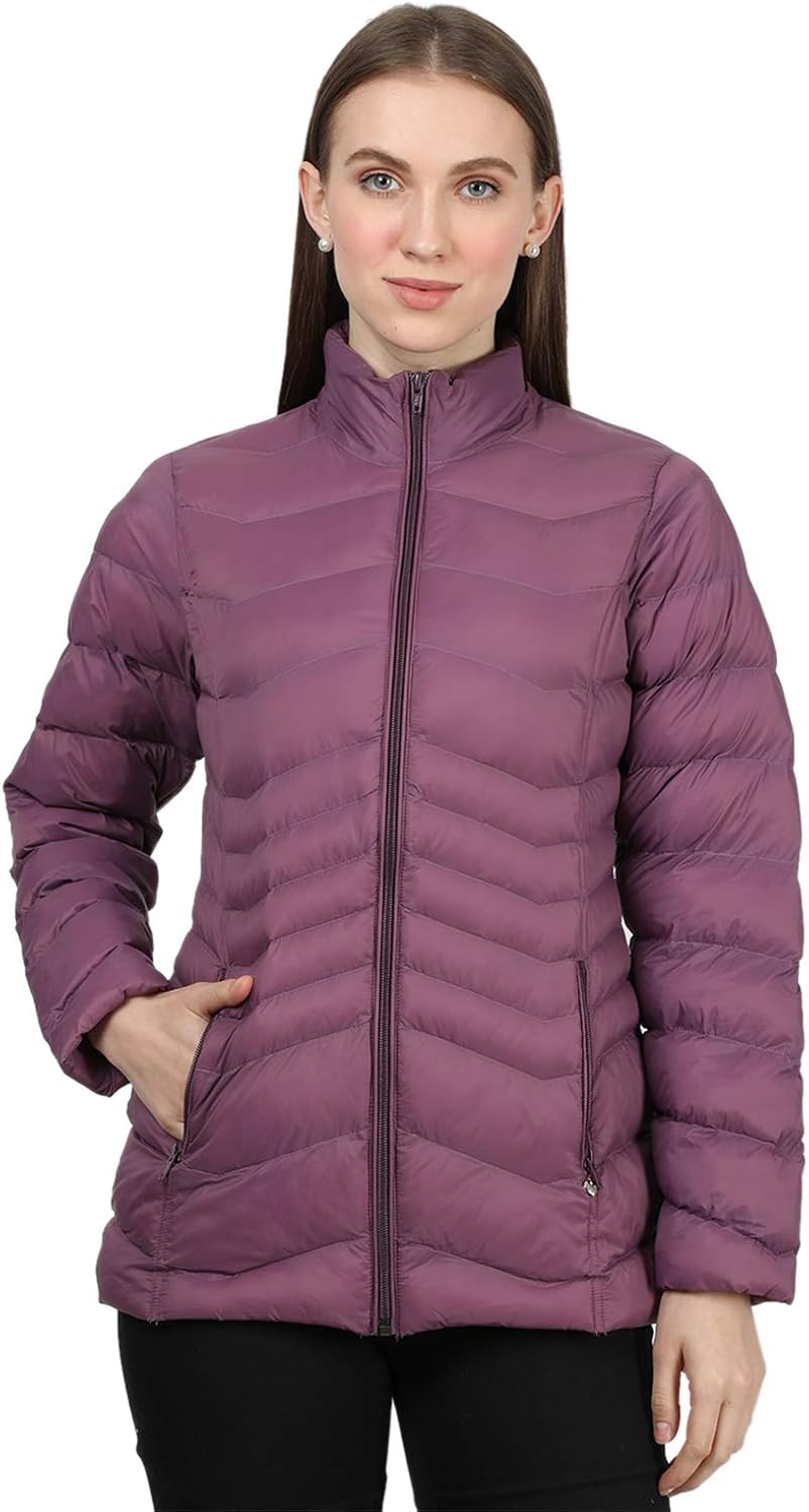 Buy Monte Carlo Women Purple Solid Cotton Blend Jacket at Amazon.in