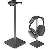 Ahonnpely Headphone Stand for Desk - Headset Stand with Aluminum Hanger, Headphone Holder for AirPods Max, Sony, Bose, Beats and More (Black)