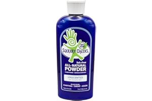 Squeaky Cheek Unscented Fragrance-Free Dusting Powder - Gentle and Nourishing for Sensitive Skin - Organic and Talc-Free (5oz