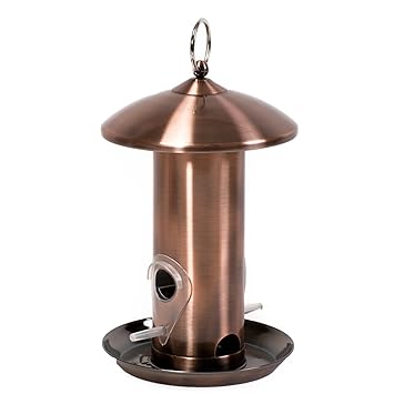 Quirky Bird Feeder Copper Bird Feeder Tube Style Hanging Wild