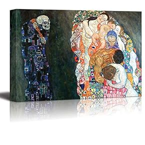 Death and Life by Gustav Klimt Print Famous Painting Reproduction