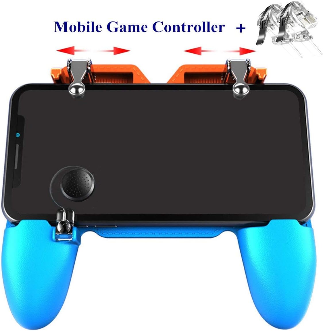 Mobile Game Controller PUBG - Aovon [Newest Upgrade Version] Sensitive L1R1 Shoot Aim Game Trigger Joystick Gamepad Grip for 4.7-6.5 inch Smartphone, Gift for Kids and Players