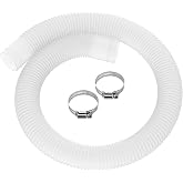 1.5" x 3ft Plastic Return &amp; Suction Hose for Summer Waves Pools P58150036 | Fits X1000,X1500 and C2000 Filter Systems, Above Ground Pool Hose, Garden Hose
