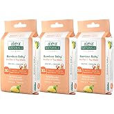 Aleva Naturals Pacifier &amp; Toy Wipes - Pacifier Wipes, Baby Toy Wipes, Bottle Wipes, Extra Strong and Ultra Soft, Value Pack- 30ct x 3 (90 Wipes Total)