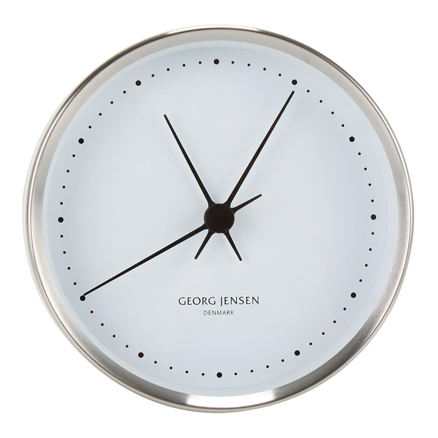 絶対一番安い ジョージジェンセン Georg Jensen Damask ウォールクロック 10cm ヘニング コッペル ステンレス Henning Koppel Wall Clock 掛け時計 壁掛け 北欧 B01mqvkvg2スティール ホワイト Www Gcc Ccpf Com