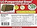 Low Carb Pumpernickel Bread (8 Slice Pack) - Fresh Baked - LC Foods - All Natural - No Sugar - High Protein - Diabetic Friendly - Low Carb Bread