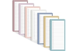 ZKKZOMA 7 Pack Magnetic Notepads for Refrigerator, To-Do List, Shopping List Grocery List Magnet Pad for Fridge, 50 Sheets pe