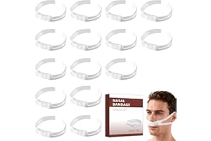 Elastic Nasal Bandage 14 Pcs Nose Bandages Nasal Dressing Holders External Breathable Nose Cover with High Nasal Absorption C