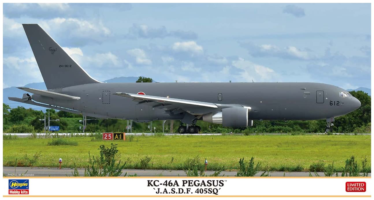Hasegawa 10855 1/200 KC-46A Pegasus, JASF 405 Sq. Model Kit, Multi-Colour, Medium