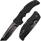 COLD STEEL Recon 1 4" S35VN Razor-Sharp Blade 5.375" G-10 Handle Tactical Folding Knife w/Tri-Ad Lock, Ambidextrous Pocket/Belt Clip