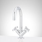 Signature Hardware 953796 Vassor 1.2 GPM Single Hole Bathroom Faucet with Pop-Up Drain Assembly - Chrome