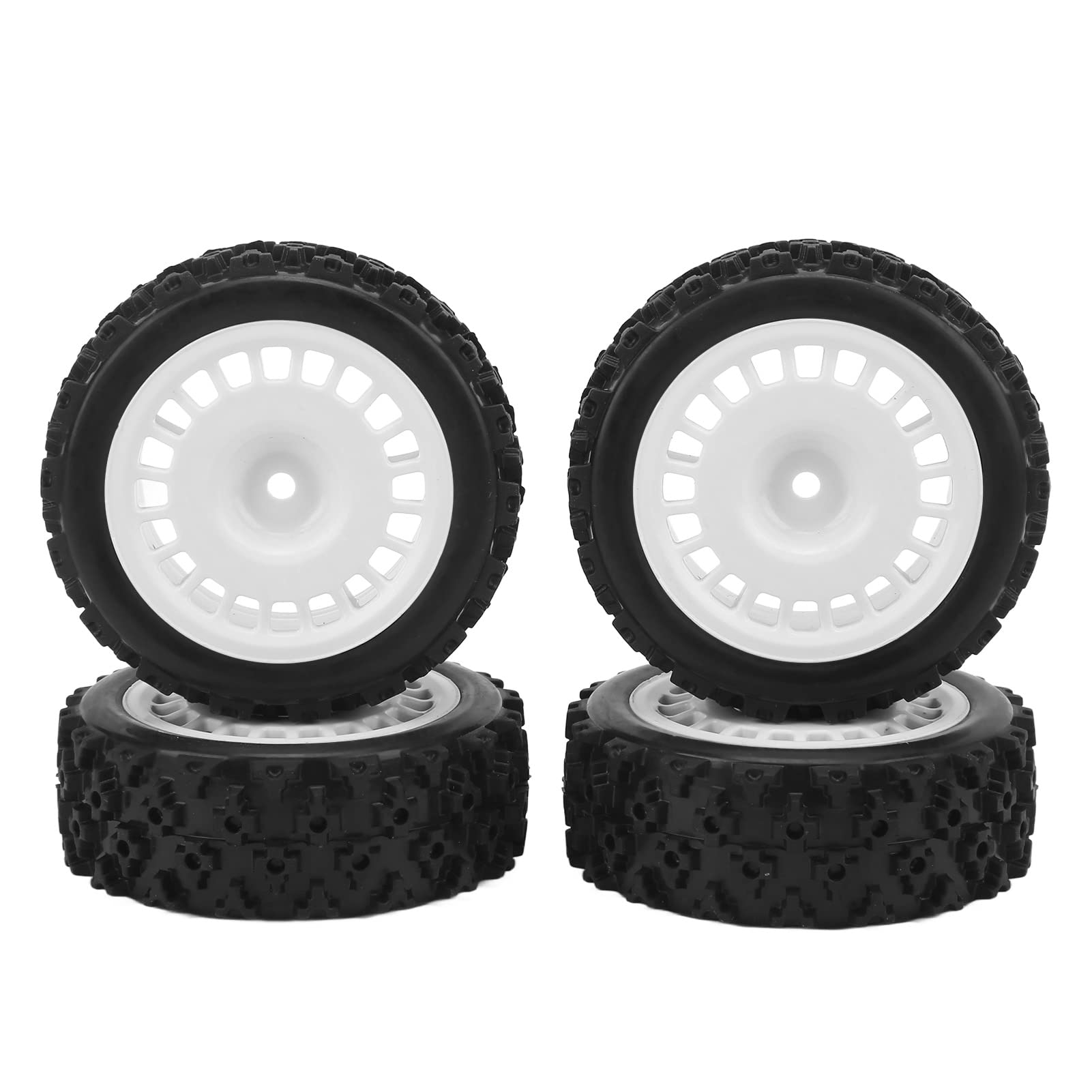 Pack of 4pcs Wheel Tires, Rubber RC Tire RC Upgrades Part On Road Tyre for 1/10 Flat Sports Car(01)