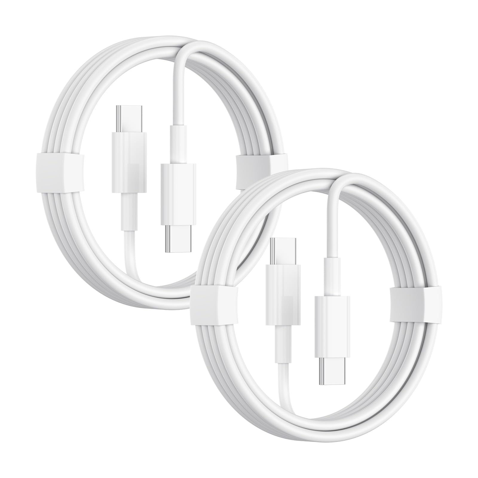 Photo 1 of 2-Pack USB C to USB C Charger Cable, 3ft 60W Type C to Type C Fast Charging Cable iPhone 16/16 Pro Max/15 Plus/15 Pro Max, MacBook Pro 2021/2020/2019/2018,iPad 12.9/11 inch/Mini/Air 5/4 (3.3FT+3.3FT)