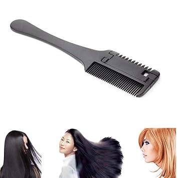 Amazon Com Hairdressing Comb With Thinning Shaving Razor Barber