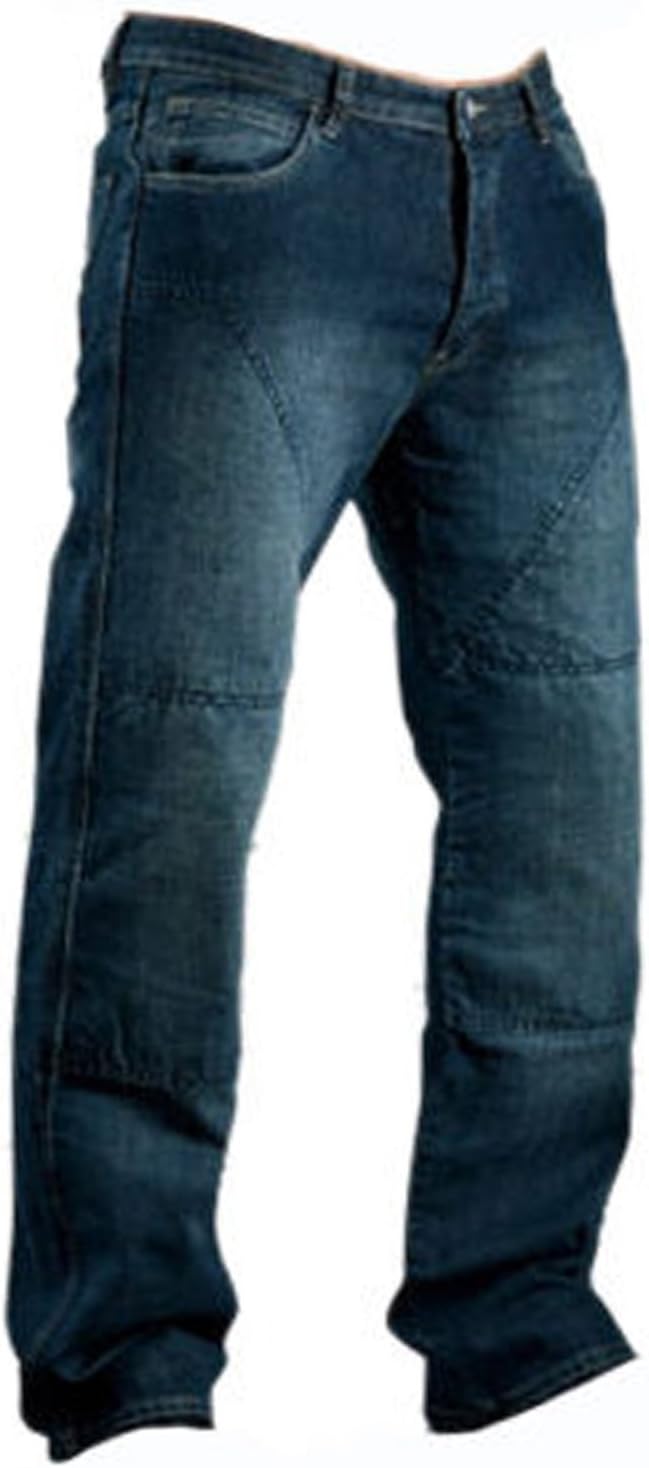 Juicy Trerdz Men’s Denim Motorcycle Motorbike Sports Jeans with Aramid Protection Lining Blue
