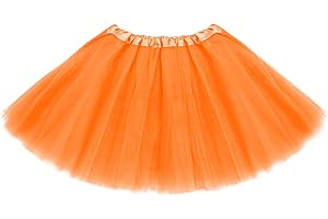 ASKHOPE Tutu for Toddler Girls 4-12 yrs 3 Layer Kids Tutu Skirts Tulle Ballet Tutus Dress Up for Party Halloween Costume