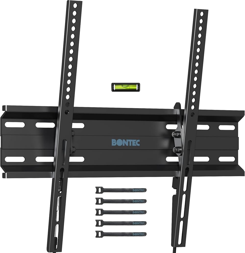 BONTEC Ultra Slim TV Wall Mount Tilting 23-60 Inch, 30mm from Wall, 400x400mm