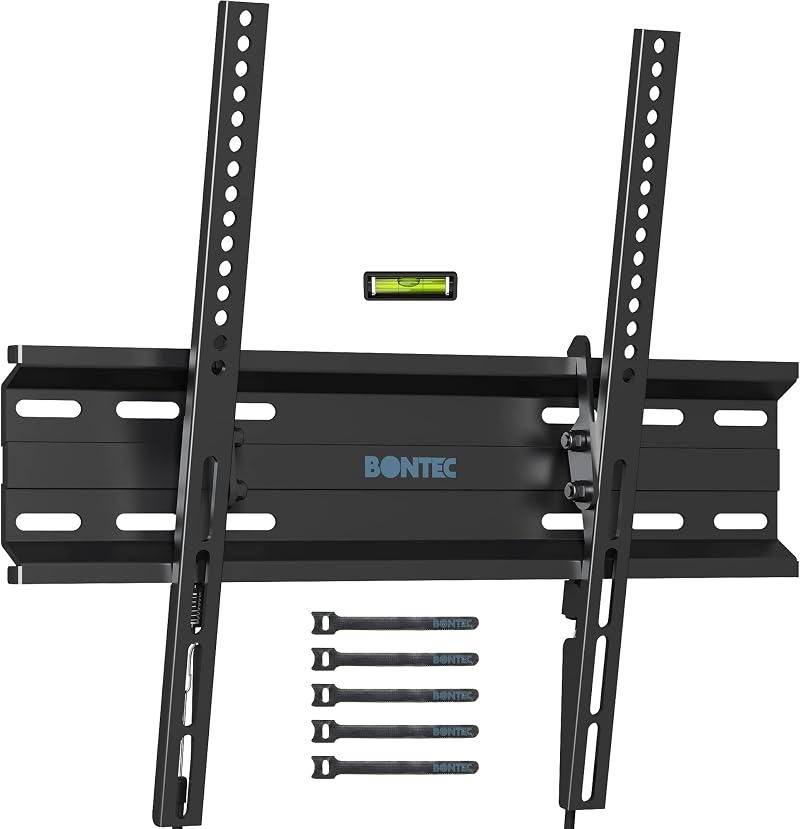 BONTEC Ultra Slim TV Wall Mount Tilting 23-60 Inch, 30mm from Wall, 400x400mm