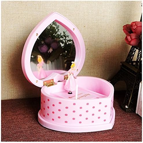 Music Jewelry Box with Pullout Drawer, Jewel Storage Case (love pink)