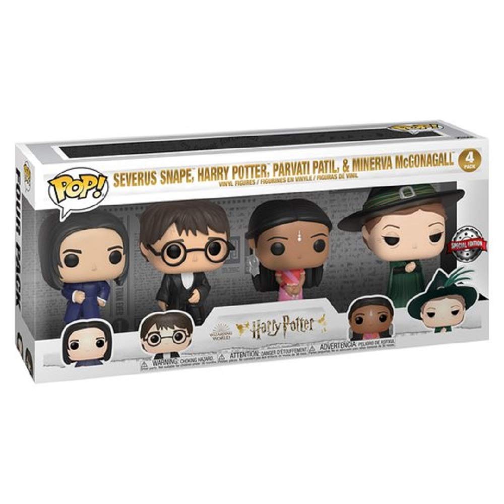 Funko Pop! Wizarding World: Severus Snape, Harry Potter, Parvati Patil, Minerva McGonagall 4pk
