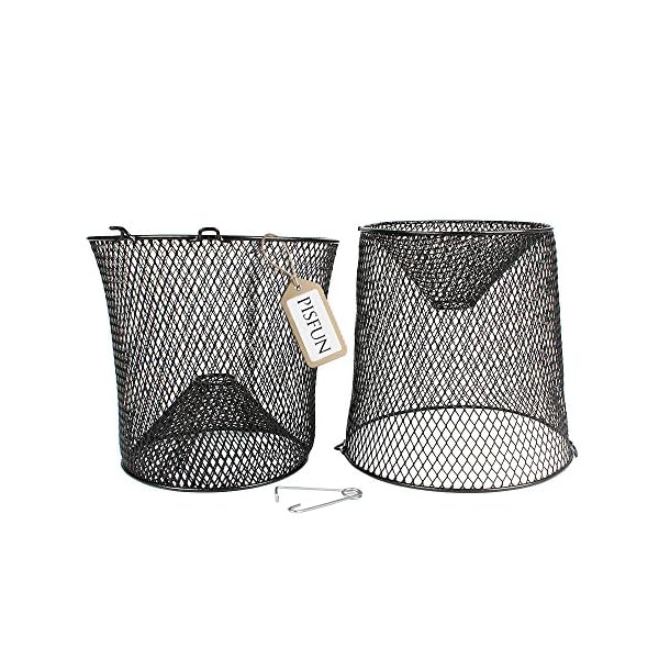 Pisfun-Minnow-Trap-CrawfishEllGrass-ShrimpCrawdads-Trap-Steel-Bait-Traps-Storage-Fishing-Net-Bucket