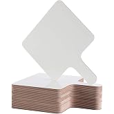 Dry Erase Answer Paddle - Double Sided White Boards - 25 Pack 7.83" X 6.46"
