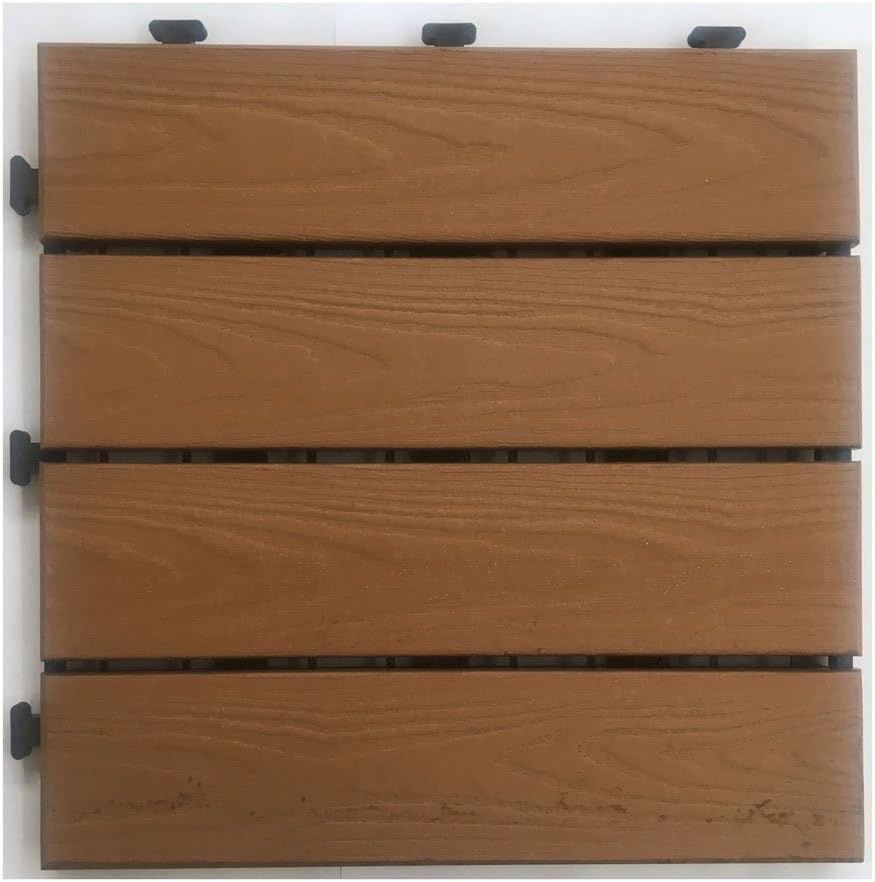 Amazon コーナンオリジナル 人工木ジョイントタイル ナチュラル Kfj10 9579 ガーデンライト