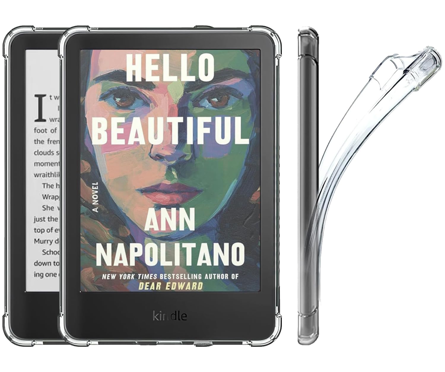 Moreelaya DIY Clear Back Case for 7" Kindle Colorsoft Signature Edition 2024 Release & Kindle Paperwhite 12th Gen (2024 Release), Slim Lightweight Soft TPU Potective Skin, Transparent Cover