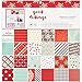 American Crafts 48 Sheet Golden Holidays Paper Pad, 12 x 12