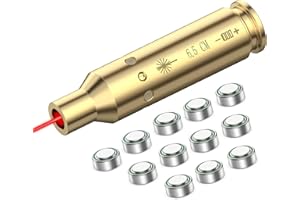 EZshoot Bore Sight 6.5CM Red Laser Boresighter with 4 Sets of Batteries