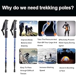 Aihoye Trekking Poles, Collapsible Lightweight