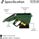 Oypla Green Handheld Garden Lawn Grass Seed Fertiliser Spreader Shaker view 2