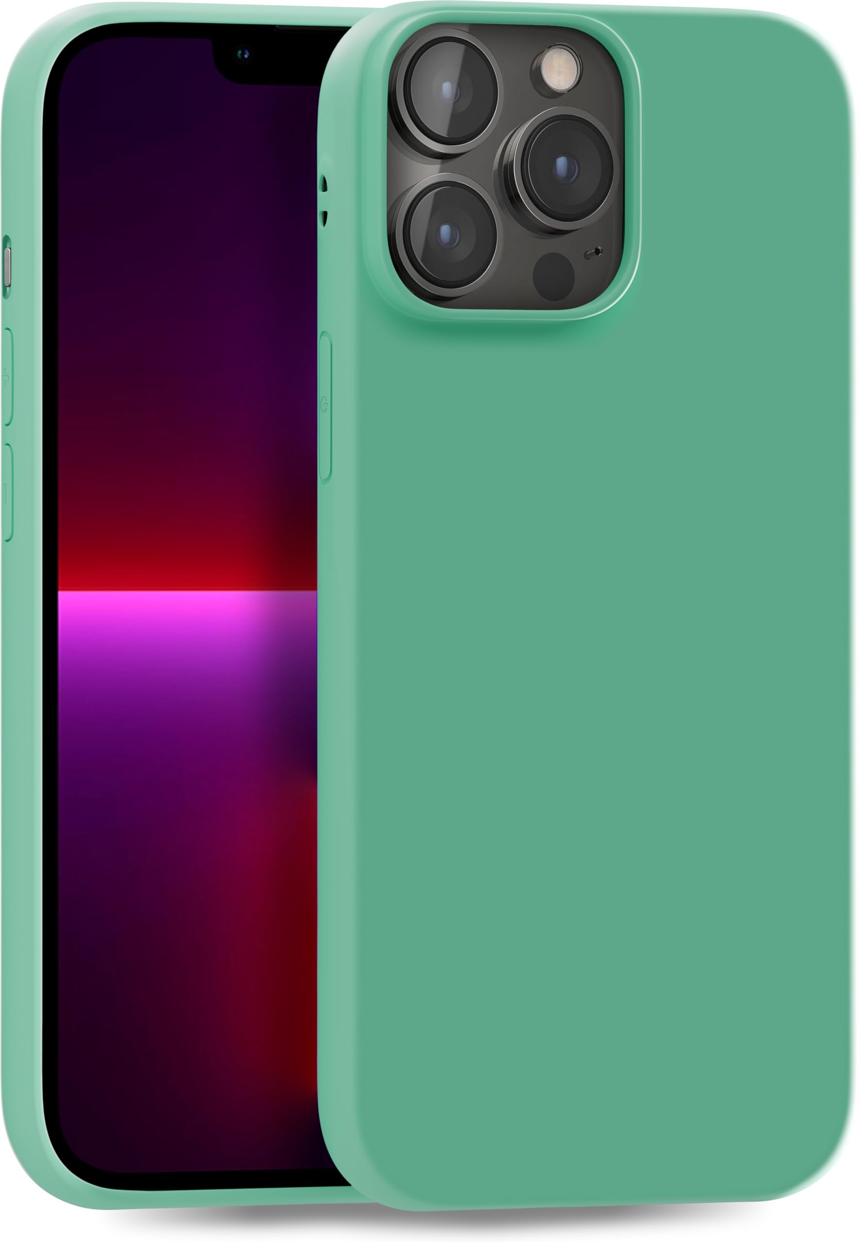MyGadget TPU Case for iPhone 13 Pro Max - [ Camera Protection & Anti Fingerprint ] - Cover Ultra Thin TPU - Soft Touch & Anti-Scratch Shell - Flexible Silicone - Matte Esmerald Green — image 1