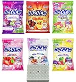 Hi Chew 6 Different Flavors Variety Pack (Superfruits, Sweet and Sour, Fizzies, Original Mix, Strawberry and Yogurt) (Pack of 6)