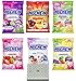 Hi Chew 6 Different Flavors Variety Pack (Superfruits, Sweet and Sour, Fizzies, Original Mix, Strawberry and Yogurt) (Pack of 6)