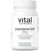 Vital Nutrients CoQ10 100mg - Vegan Supplement - CoEnzyme Q10 from Ubiquinone - Potent Antioxidant to Support Heart Health and Energy Levels* - Gluten, Dairy and Soy Free - Non-GMO - 60 Capsules