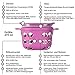 Lifefactory 2 Cup BPA-Free Glass Food Storage and Bakeware with Protective Silicone Sleeve and Lid, Huckleberry