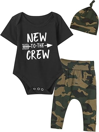 new to the crew newborn outfit