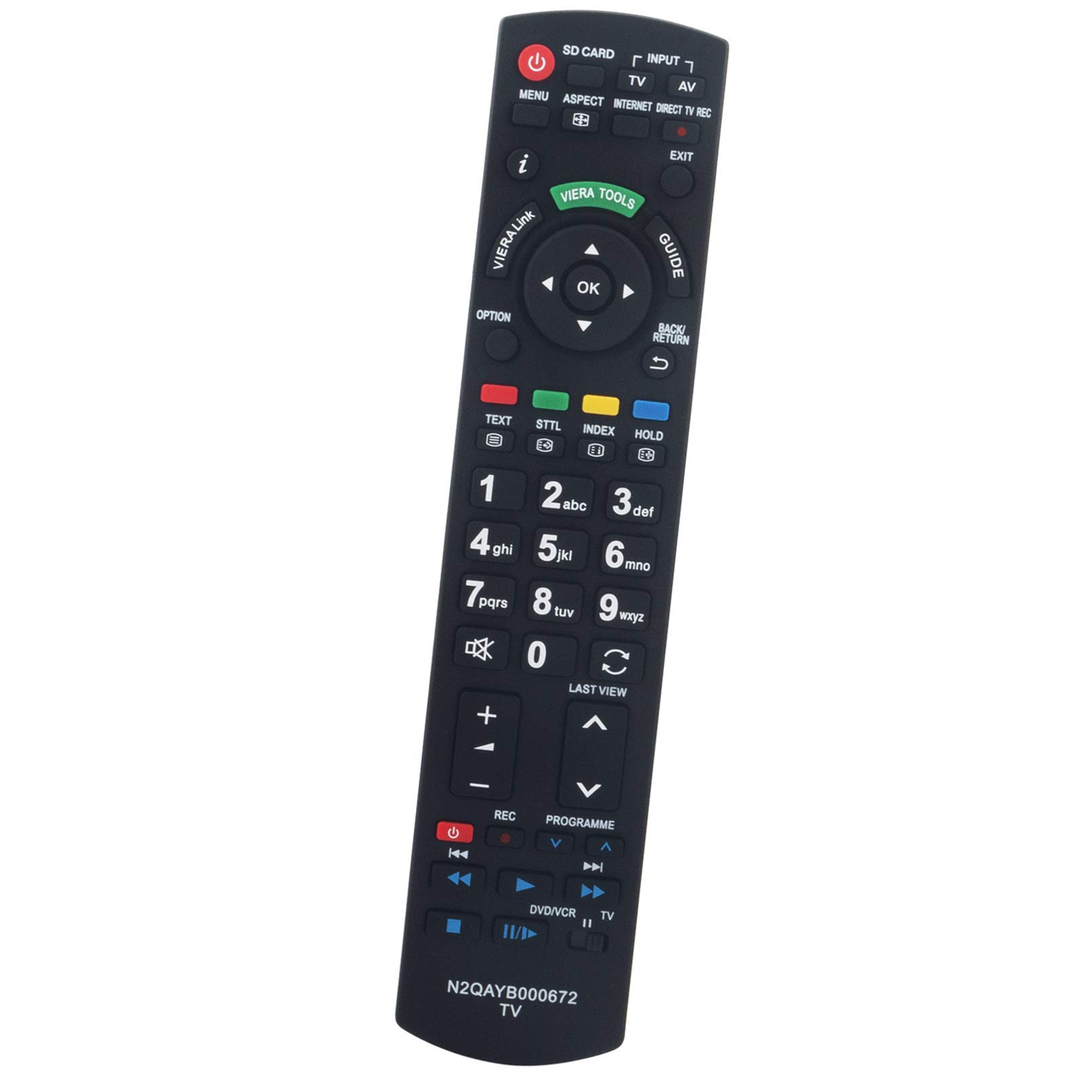 ALLIMITY N2QAYB000672 Remote Control Replace fit for Panasonic Viera TV TX-P42S30E TX-P42G30J TX-P46GW30J TX-P42S31B TX-P50GW30 TX-P46G30E TX-P50G30B TX-P42S30B TX-P46G30J TX-L42E3E TX-L42E30E