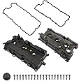 Engine Valve Cover Set with Bolts & Oil Cap & Gaskets Replacement for Nissan Altima 2002-2006/ Maxima 2002-2008/ Murano 2003-2007/ Quest 2004-2009 VQ35DE