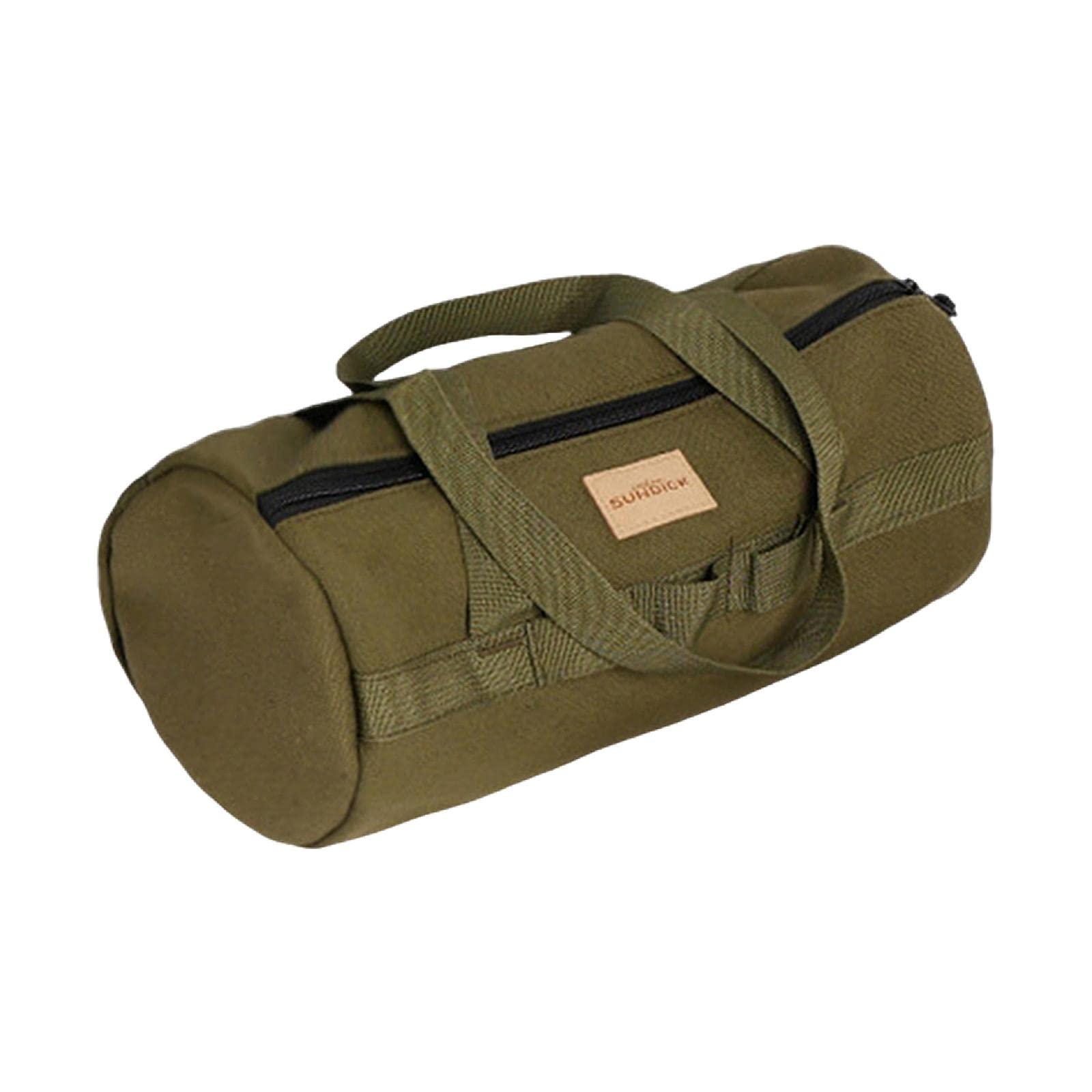 Perfk Tent Stakes Storage Pouch Utility Tote Carrier Large Capacity Bags for Picnic Outdoor Sports Camp Tarp, Green