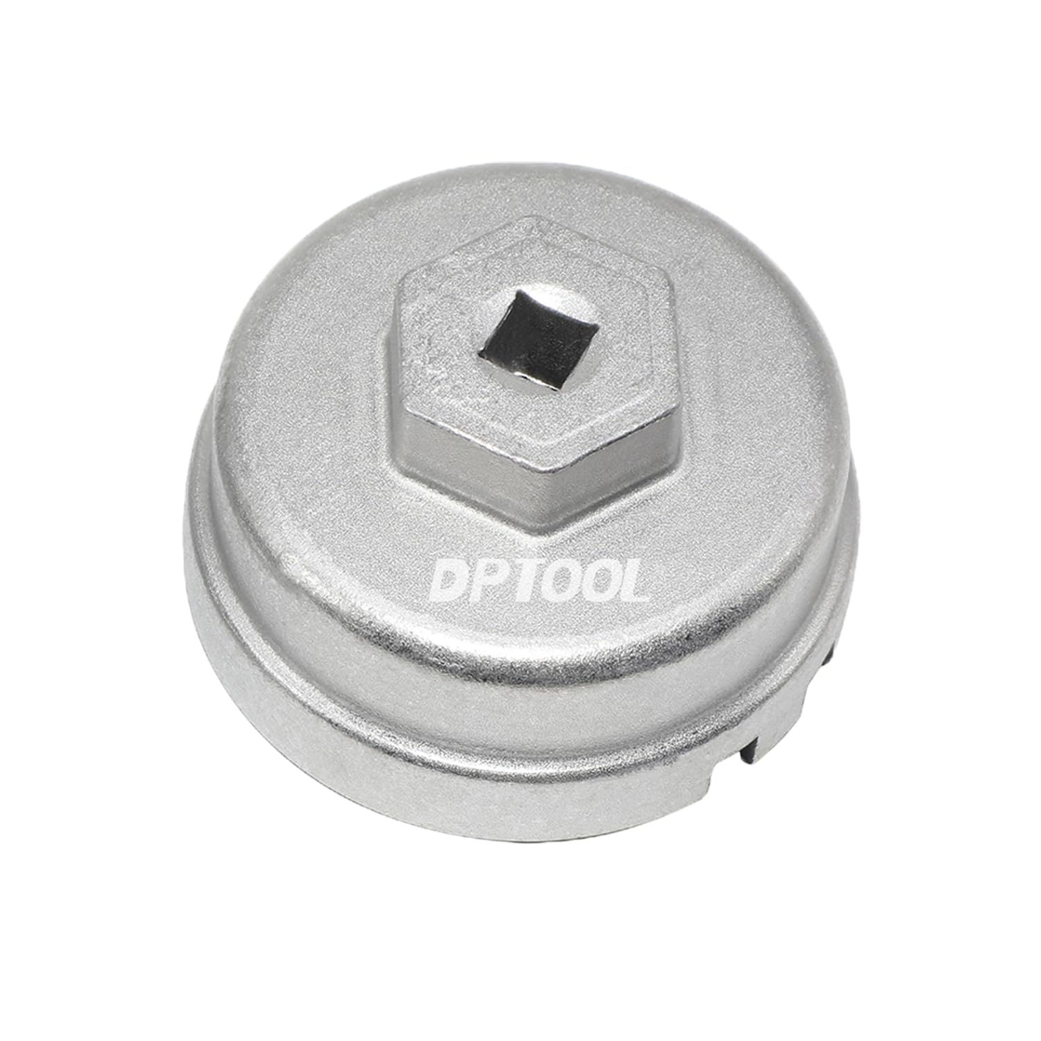 Photo 1 of DPTOOL 64.5mm Oil Filter Cap Wrench Oil Filter Housing Removal Tool Compatible with Toyota Corolla Prius Lexus with 3/8" Calibre 14 Notches 6 Slots 2.0L-5.7L Engine