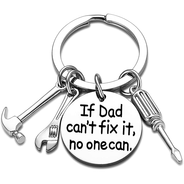 Elechobby Drive Safe Keychain – Stainless Steel Gift For Uncle, Dad, Brother, Grandpa | Medium Size