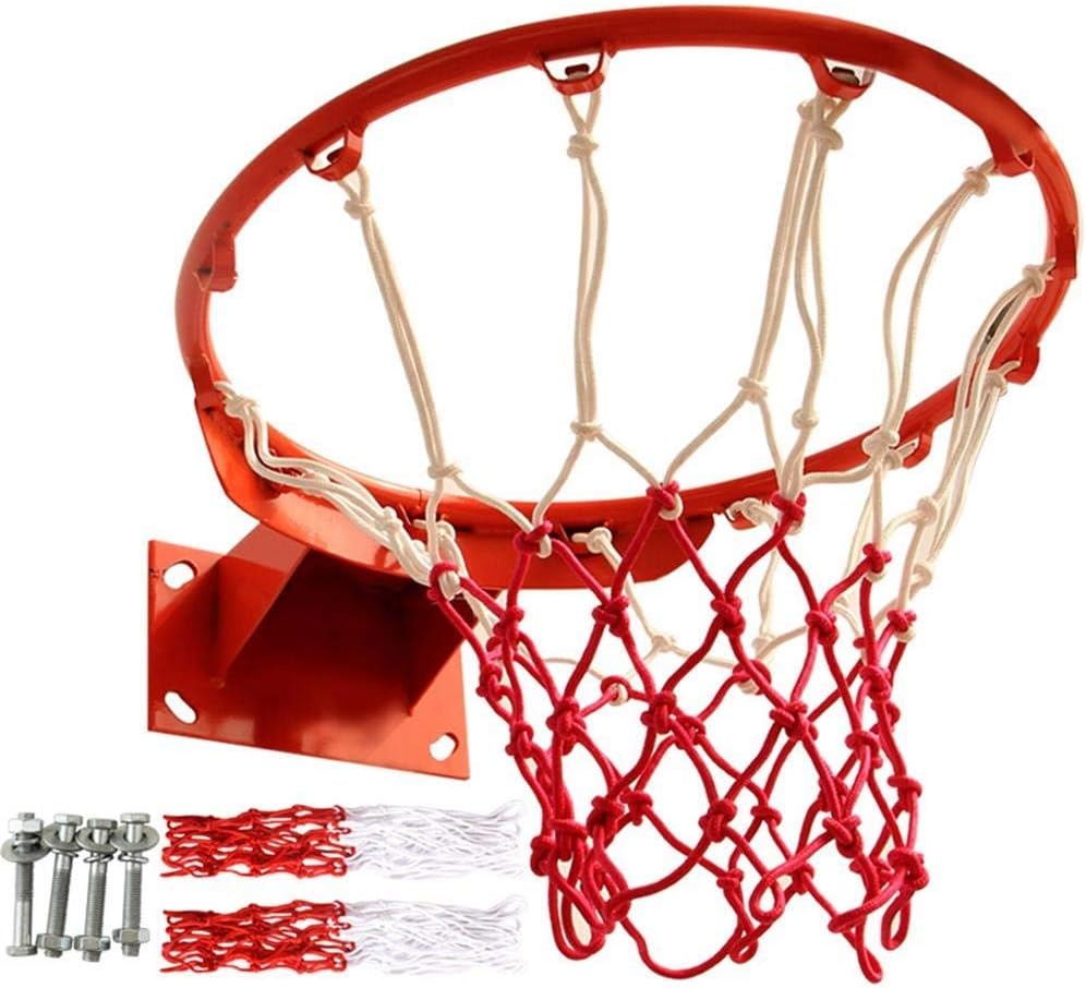 Hanging Basketball Rim Basketball Net Indoor Outdoor Basketball Goal Teen Adult Wall Mounted Basketball Hoop Basket Ring Diameter 45cm