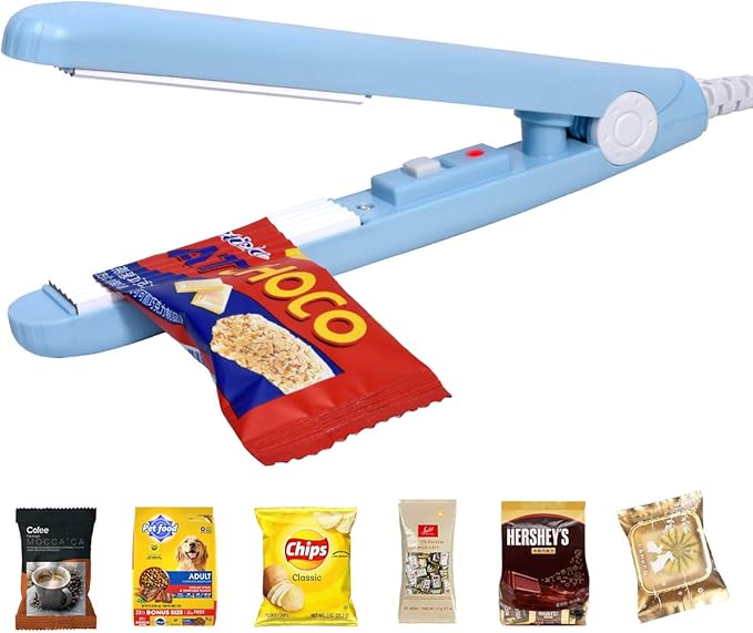 Mini Bag Sealer Handheld Chip Bag Heat Sealer, Evencaphy
