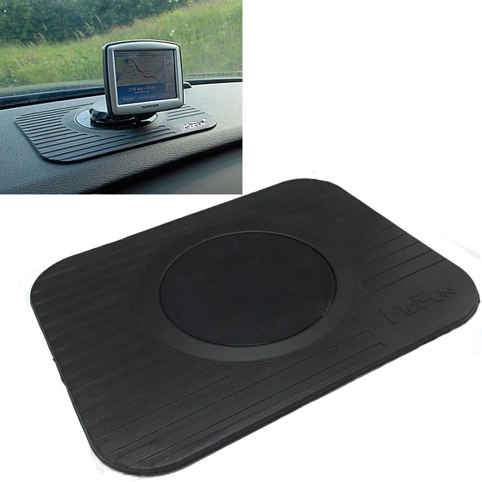 100% High Quality Essential Anti Slip Board Non Stick Mount Holder Car Sat-Nav GPS Rubber Mat Black for Tomtom Navman