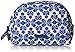 Vera Bradley Luggage Women's Large Zip Cosmetic Cobalt Tile Cosmetic Bag