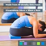 Yoga-Mad EVA Yoga Block Non Slip Foam 30 x 20 x 5 cm Brand Block view 3