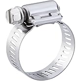 Breeze Power-Seal Stainless Steel Hose Clamp, Worm-Drive, SAE Size 36, 1-13/16" to 2-3/4" Diameter Range, 1/2" Band Width (Pa
