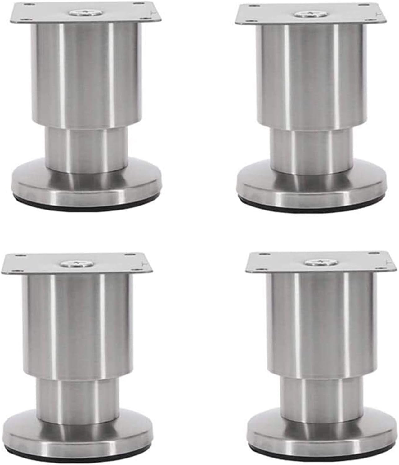 YWN Patas de los Muebles, Acero pies del gabinete de Acero Grueso Patas